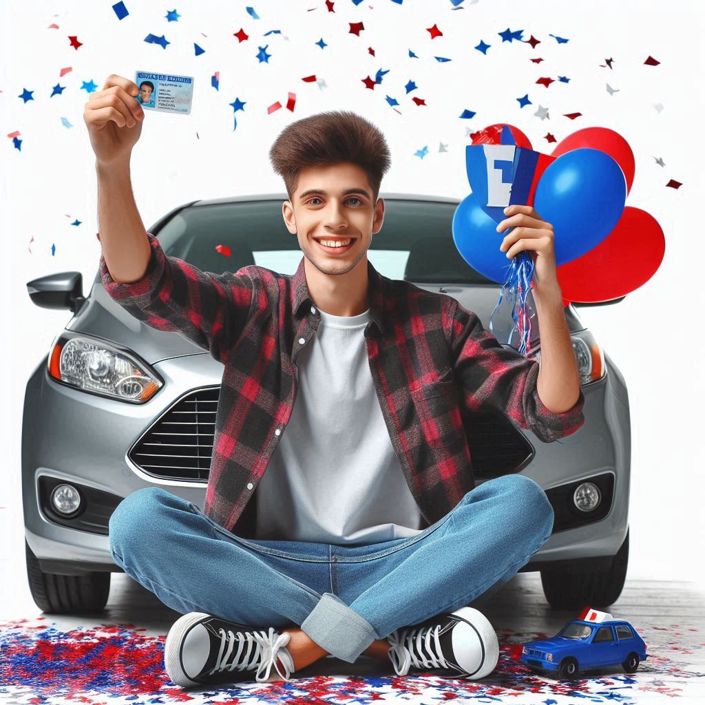 eleve_conducteur_fetant_son_permis_de_conduire_qu_il_tient_a_a_main__avec_des_confettis_rouges_et_bl.jpeg