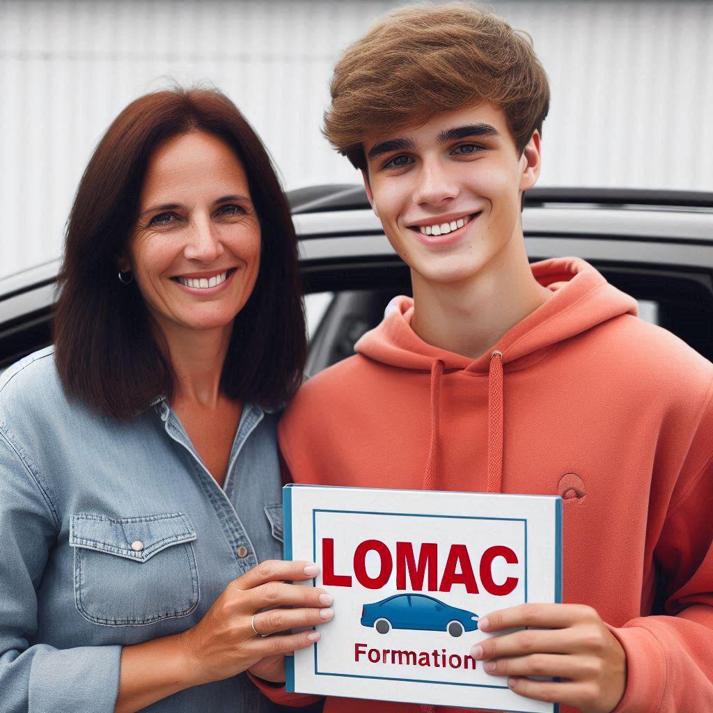 eleve_de_18_ans_avec_sa_mere__a_cote_d_une_voiture__et_tenant_un_livre_marque_LOMAC_ecrit_en_rouge_e.jpeg